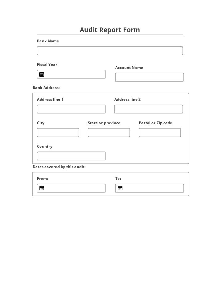 Use Minsh Bot for Automating audit report Template