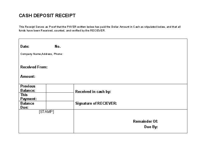 Use NinjaOutreach Bot for Automating cash deposit receipt Template