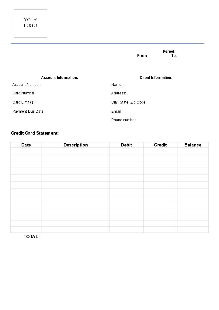 Automate credit card statement Template using Slottable Bot