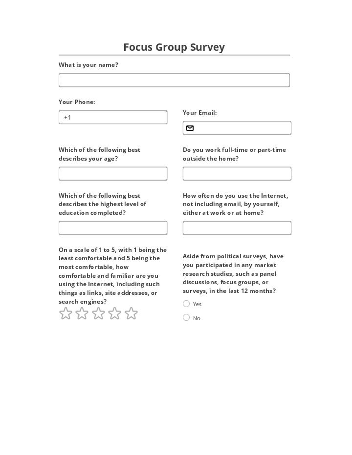 Use Newsletter2Go Bot for Automating focus group survey Template
