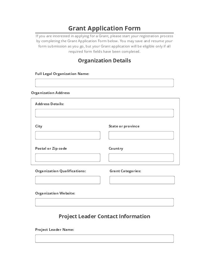 Use Letterhead Bot for Automating grant application Template
