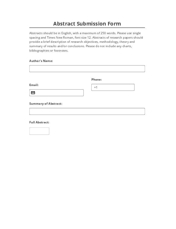 Automate abstract submission Template using RotaCloud Bot