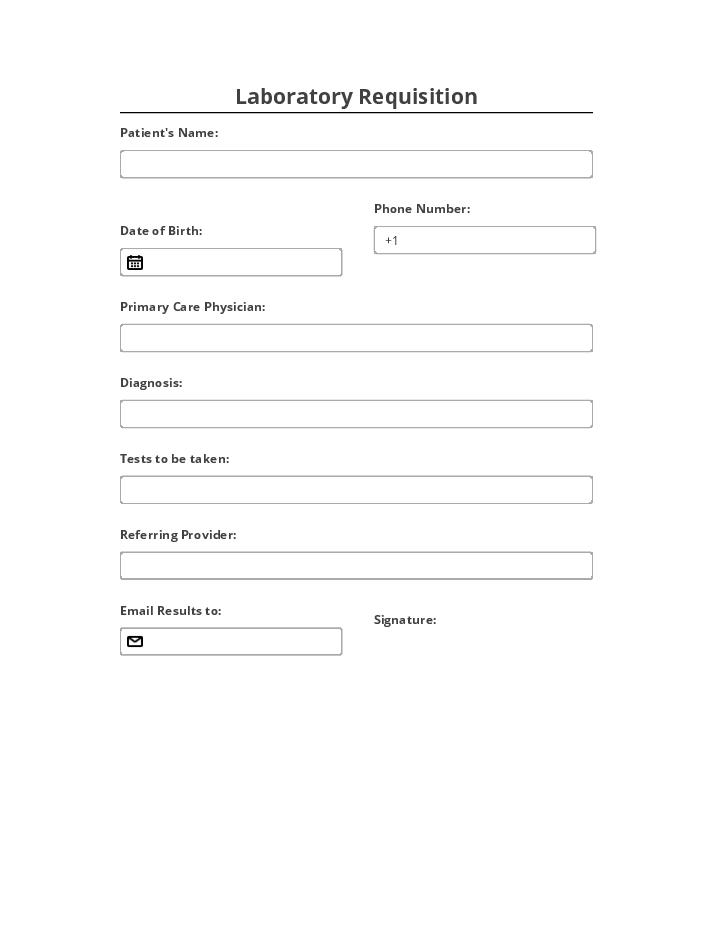 Use Qawafil Bot for Automating laboratory requisition Template