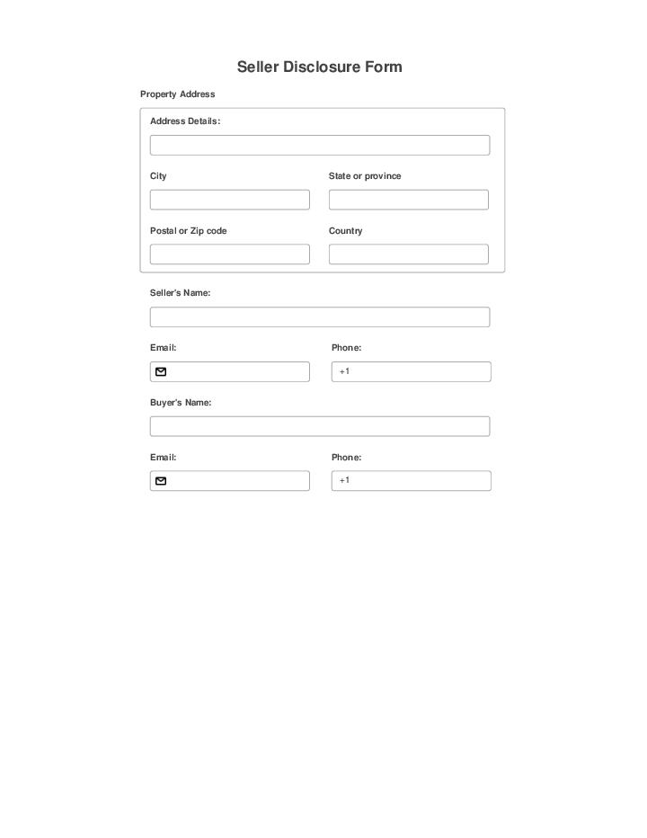 Automate seller disclosure Template using Crelate Bot