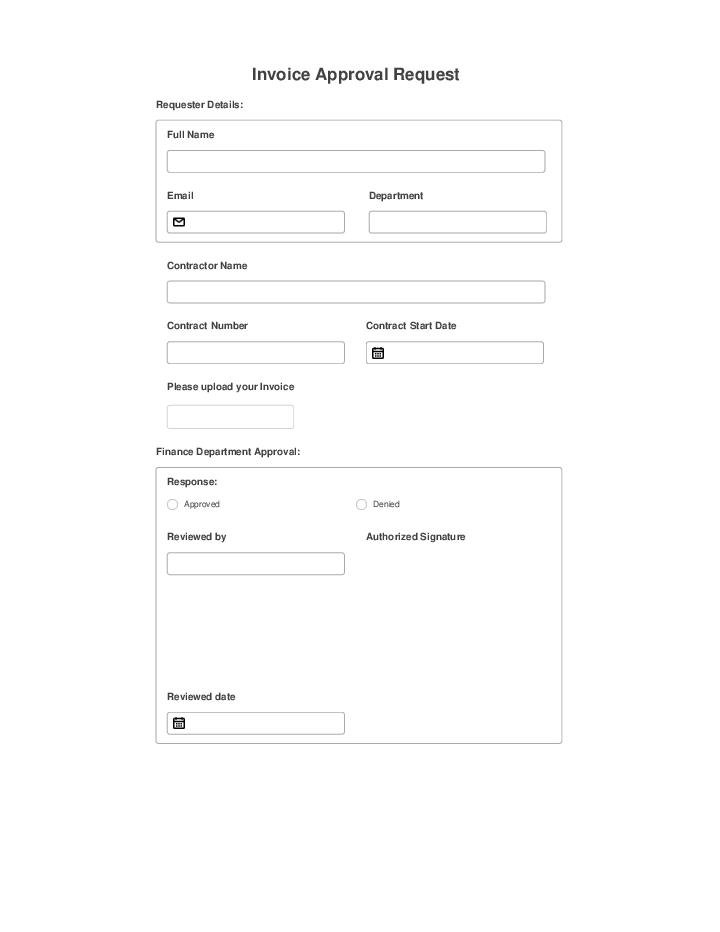 Automate invoice approval Template using Float Bot