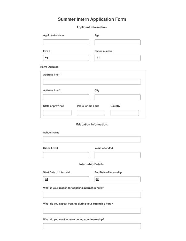 Automate summer intern application Template using Pusher Bot