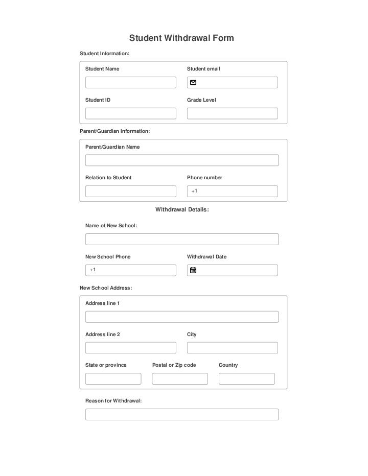 Use Bluejeans Events Bot for Automating student withdrawal Template