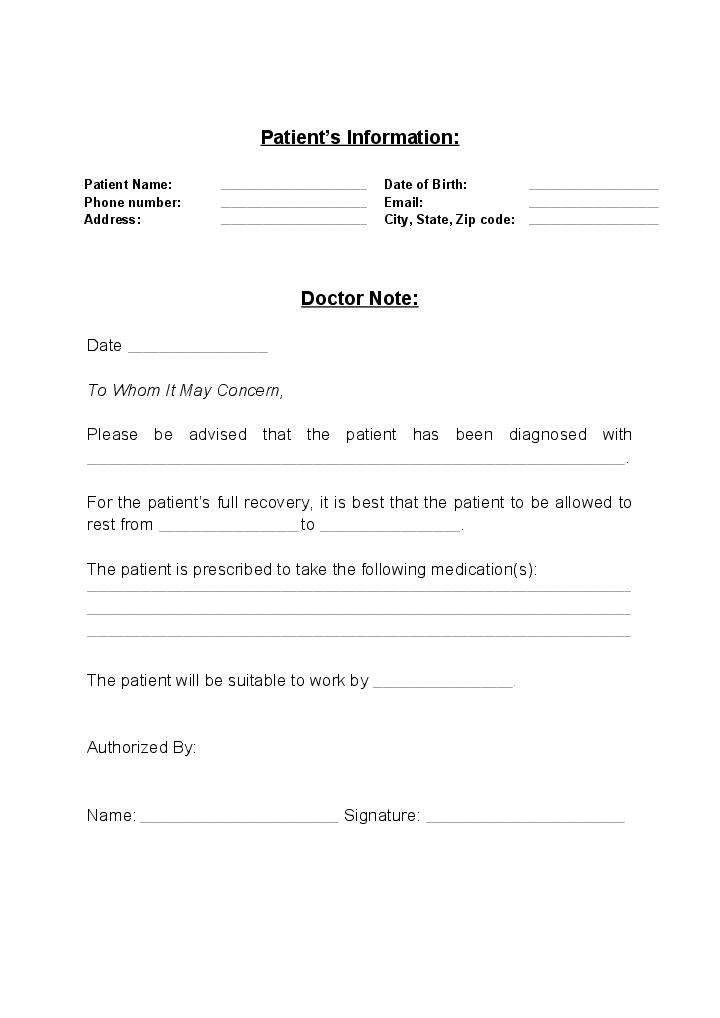Use DPOrganizer Bot for Automating sick note Template