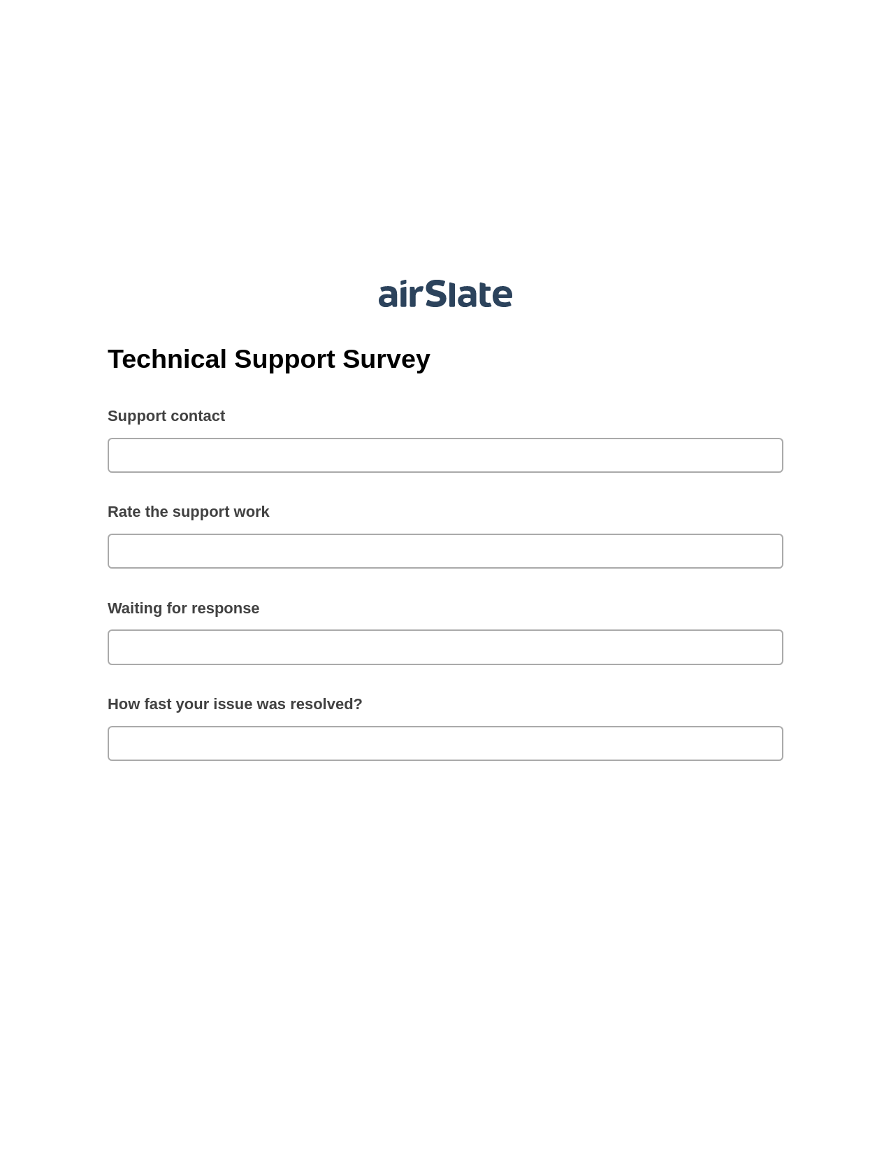 Technical Support Survey Pre-fill Dropdowns from Smartsheet Bot, Create Salesforce Records Bot, Post-finish Document Bot