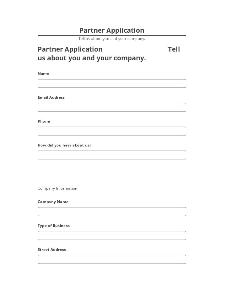 Export Partner Application