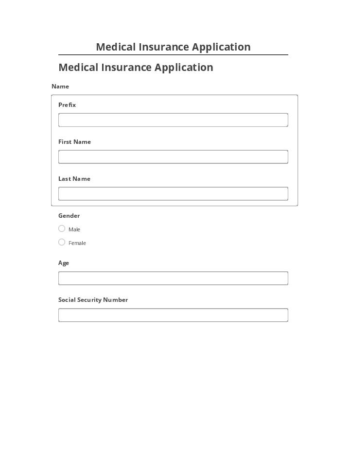 Arrange Medical Insurance Application