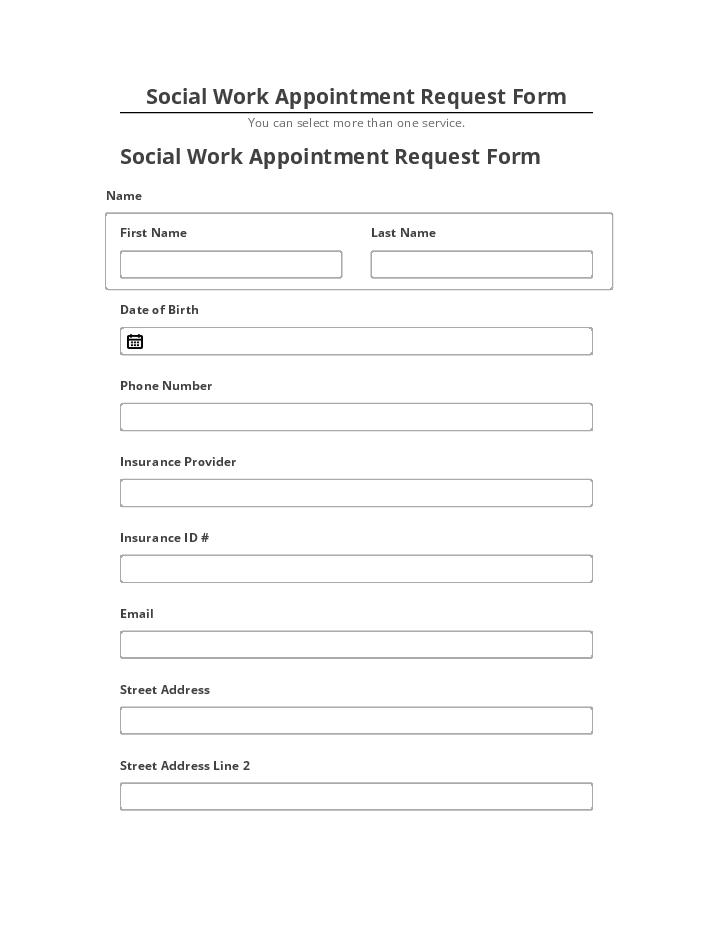 Integrate Social Work Appointment Request Form with Microsoft Dynamics