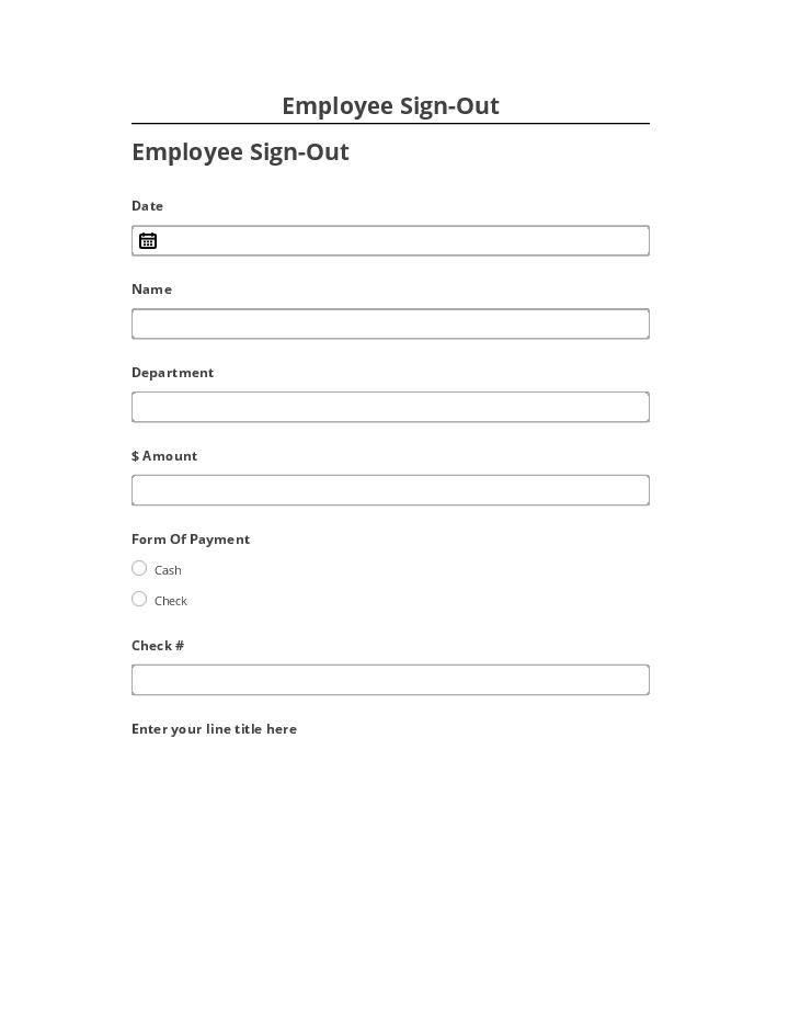 Incorporate Employee Sign-Out
