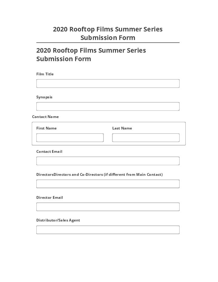 Manage 2020 Rooftop Films Summer Series Submission Form