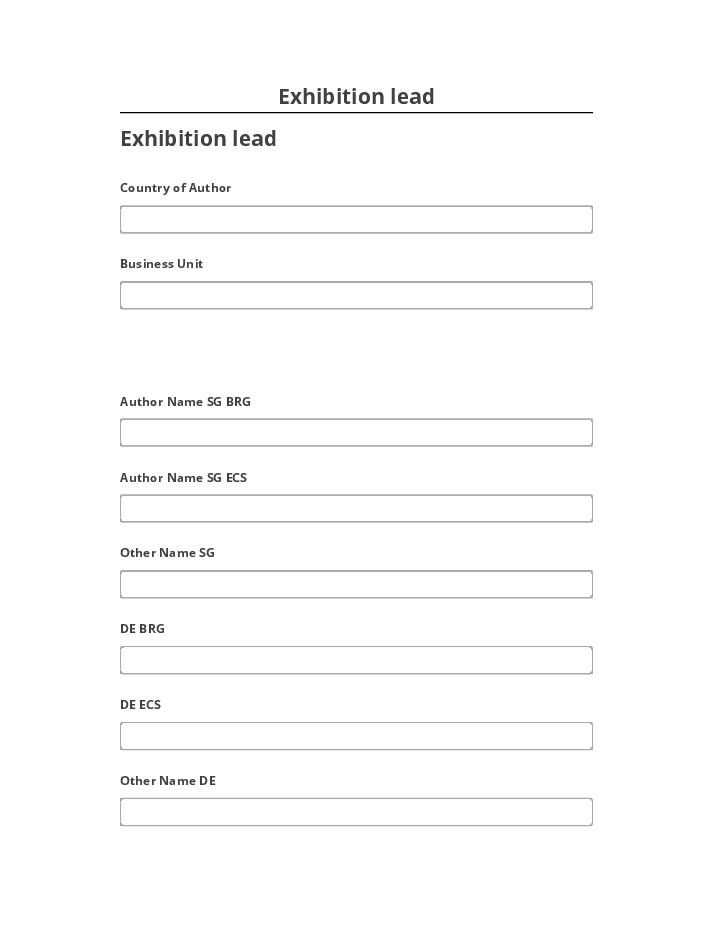 Archive Exhibition lead to Salesforce