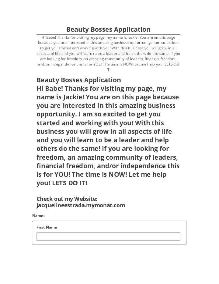 Update Beauty Bosses Application from Netsuite