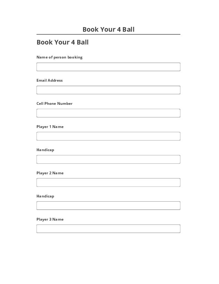 Update Book Your 4 Ball
