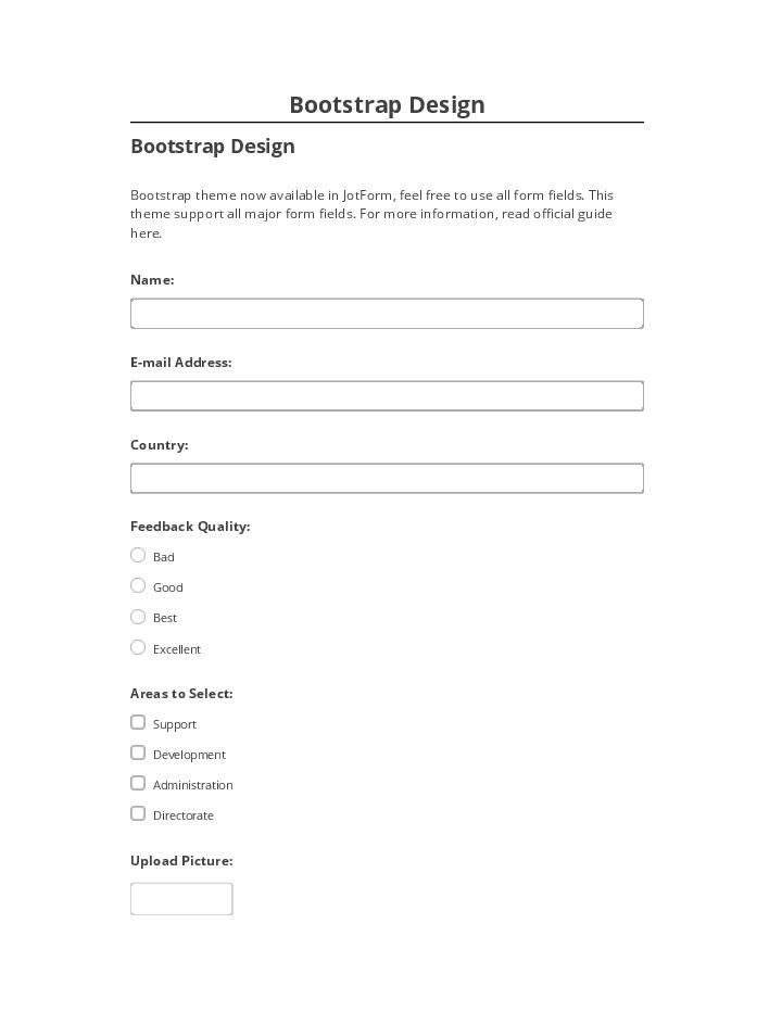 Export Bootstrap Design to Netsuite