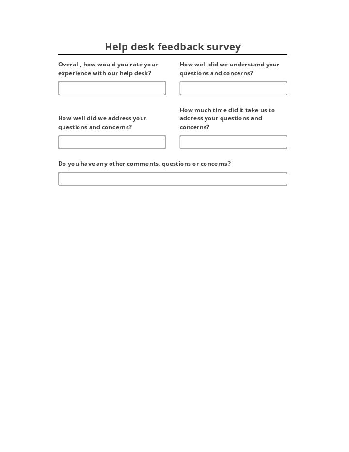 Automate Help desk feedback survey in Netsuite