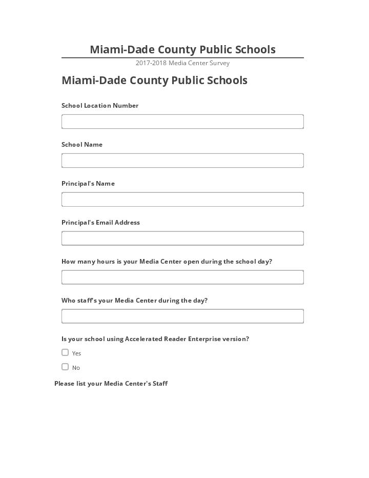 Pre-fill Miami-Dade County Public Schools