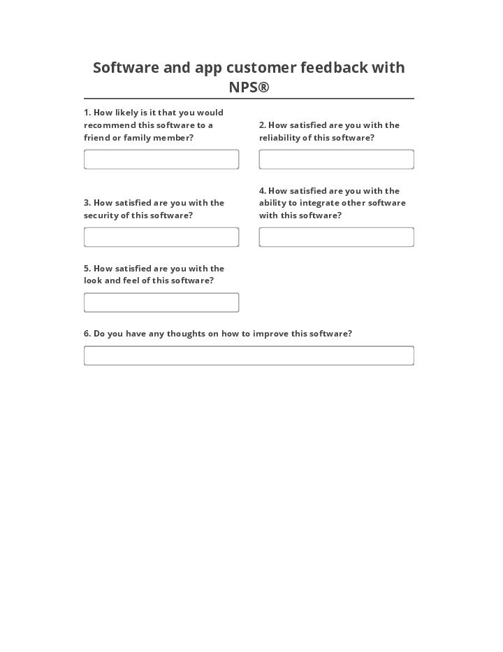 Archive Software and app customer feedback with NPS® to Netsuite