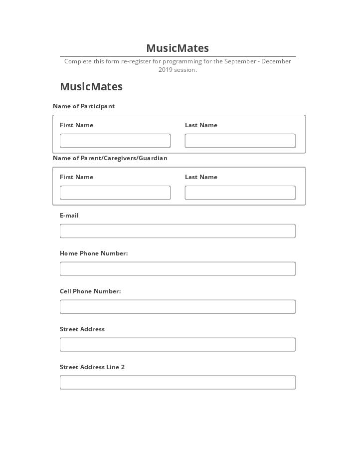 Extract MusicMates from Salesforce