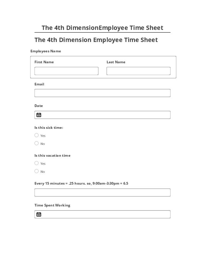 Extract The 4th DimensionEmployee Time Sheet