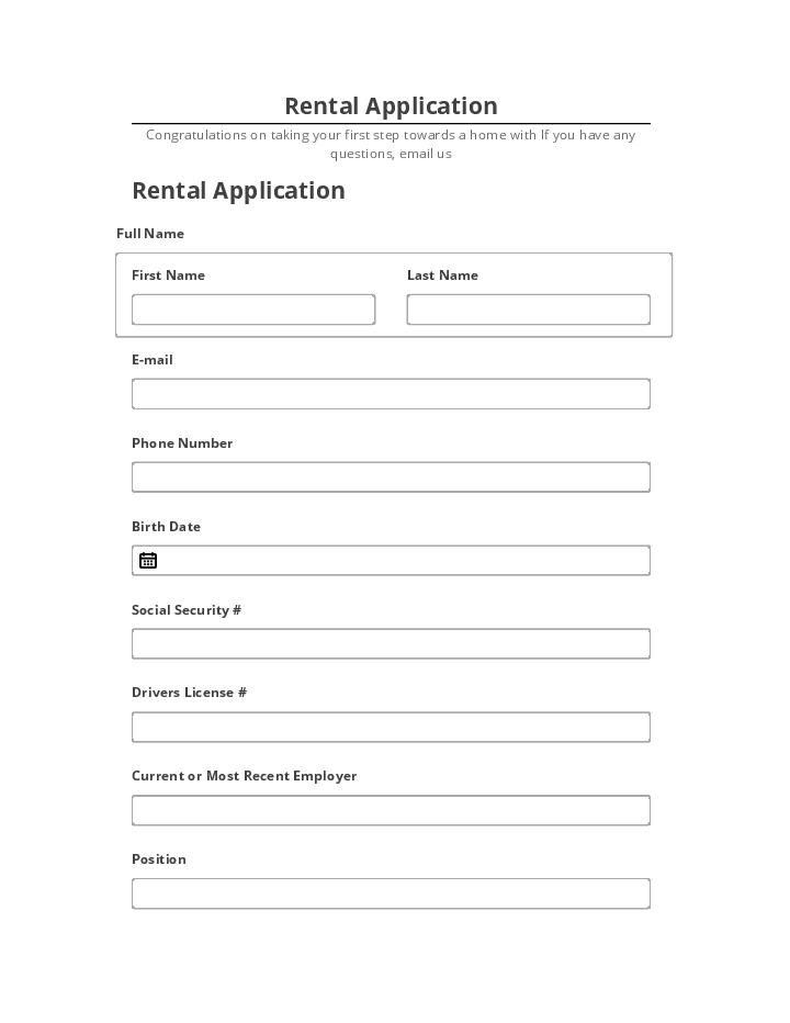 Automate Rental Application