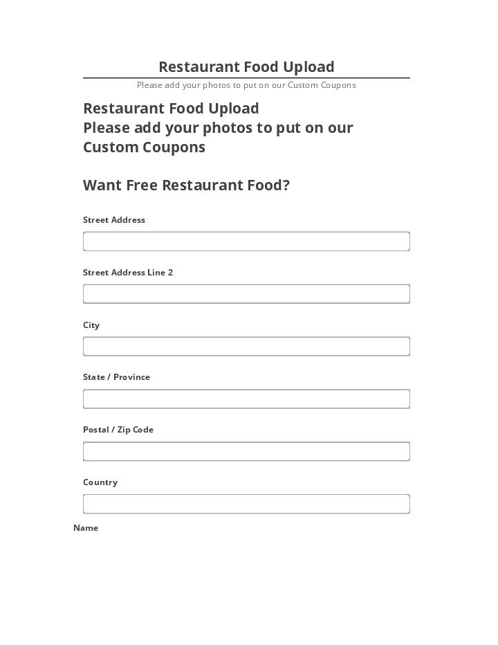 Automate Restaurant Food Upload