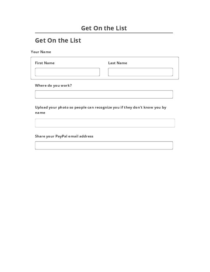 Automate Get On the List in Salesforce