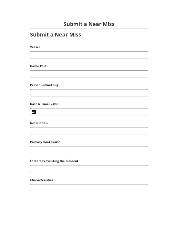 Automate Submit a Near Miss in Netsuite