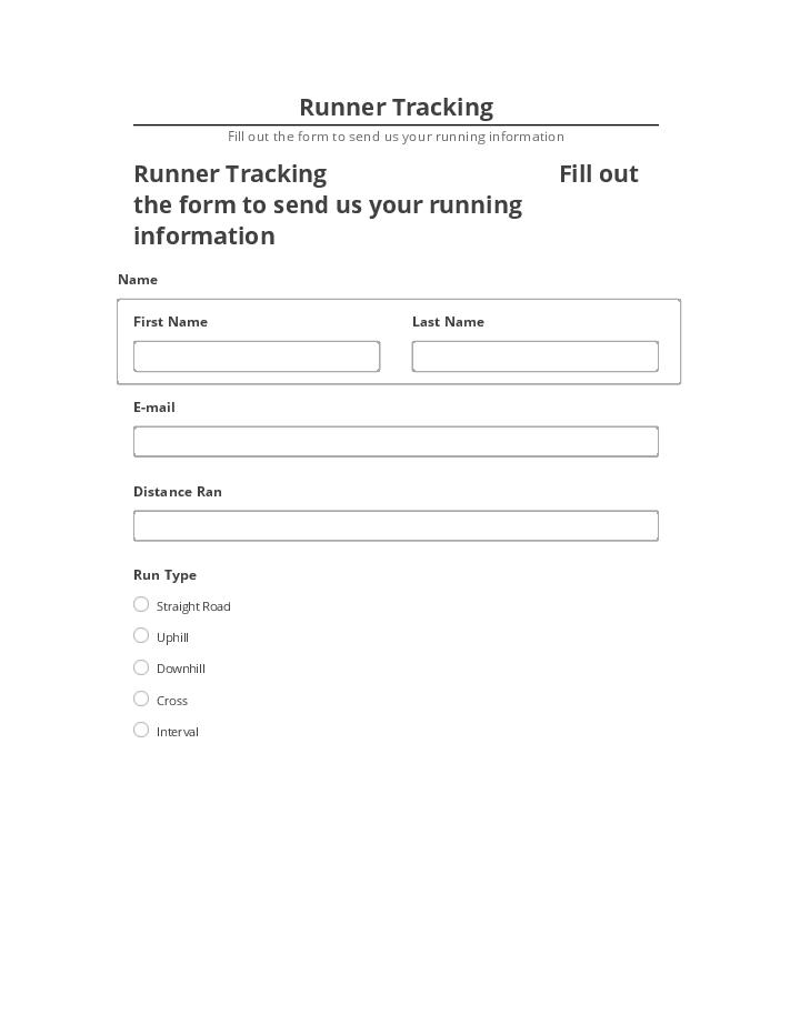 Synchronize Runner Tracking with Netsuite