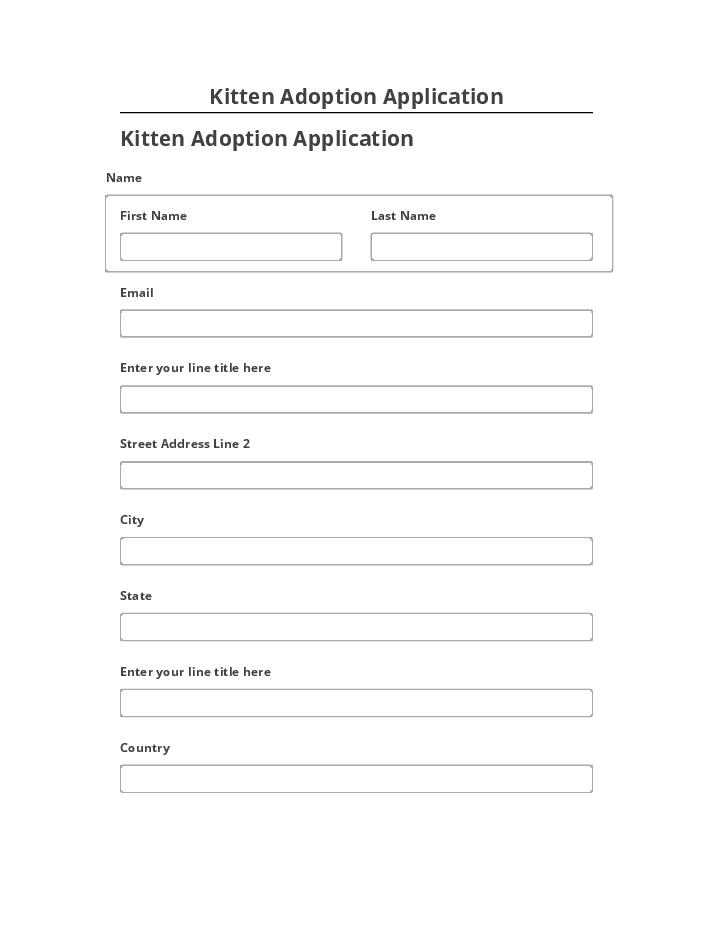 Arrange Kitten Adoption Application in Microsoft Dynamics