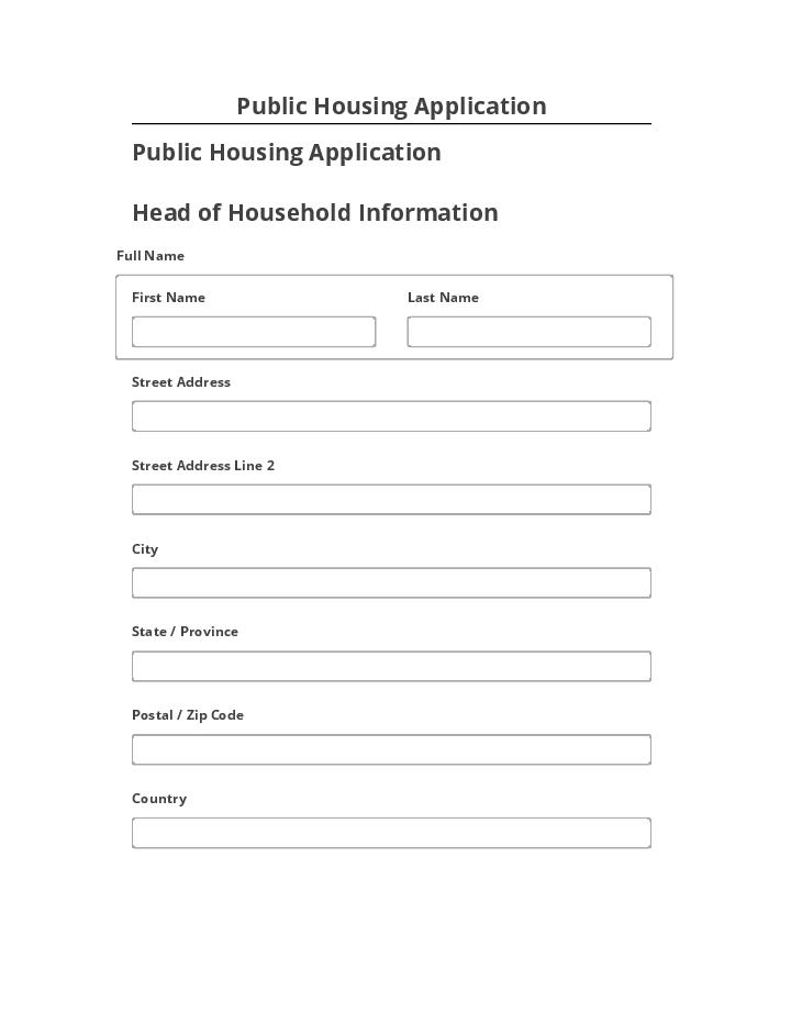 Incorporate Public Housing Application in Salesforce