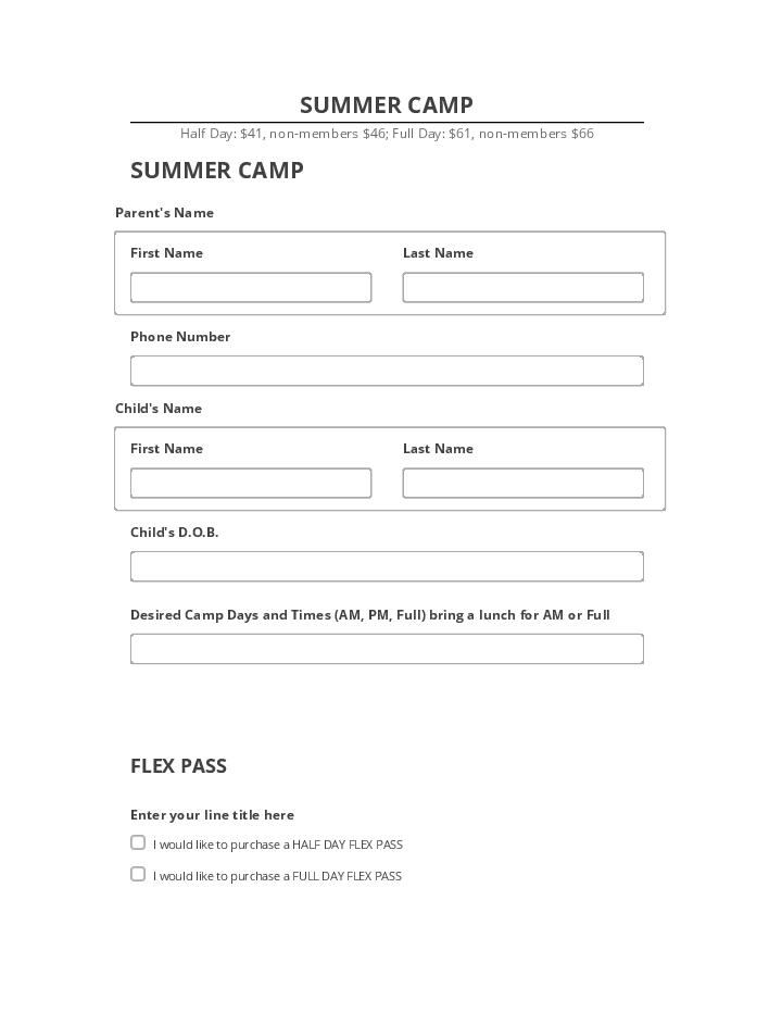Synchronize SUMMER CAMP with Salesforce