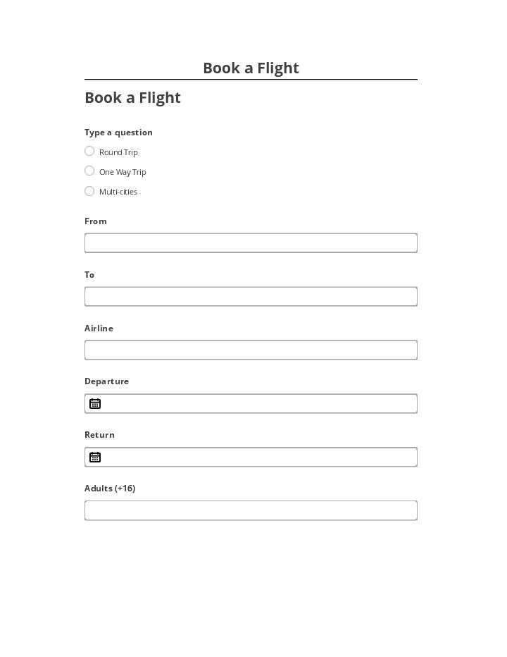 Extract Book a Flight from Salesforce