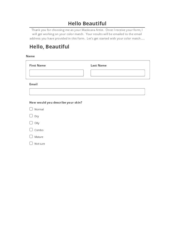 Synchronize Hello Beautiful with Salesforce