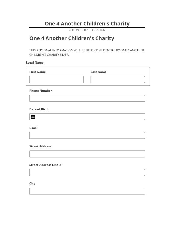 Extract One 4 Another Children's Charity from Salesforce