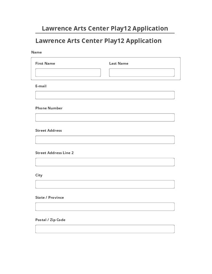 Arrange Lawrence Arts Center Play12 Application in Microsoft Dynamics