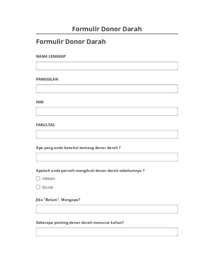 Extract Formulir Donor Darah from Netsuite