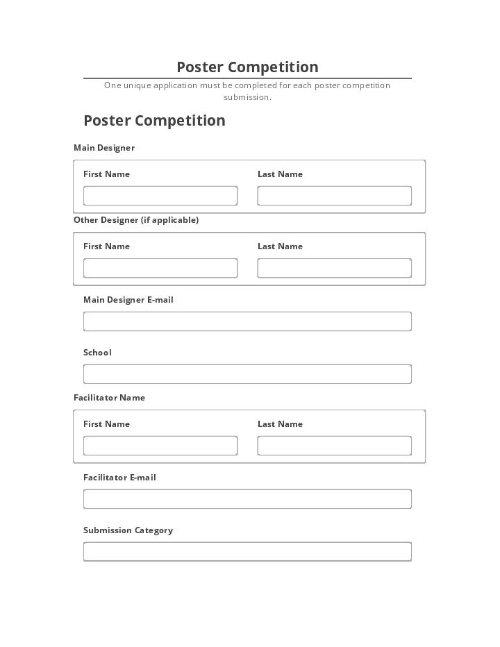 Integrate Poster Competition with Netsuite