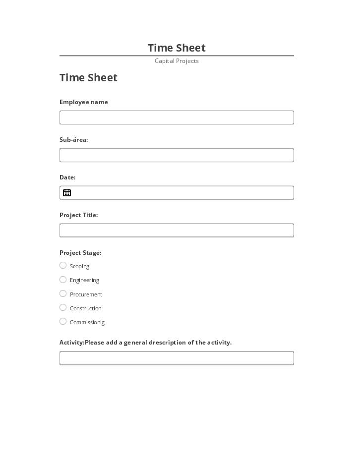 Incorporate Time Sheet in Salesforce
