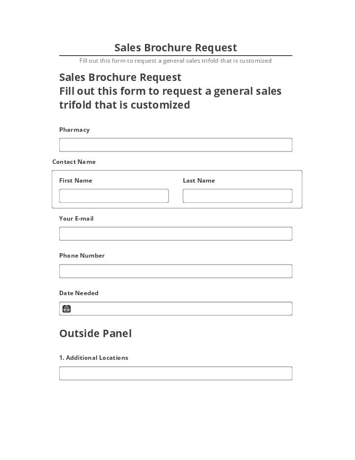 Arrange Sales Brochure Request in Salesforce