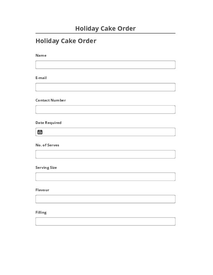 Synchronize Holiday Cake Order with Salesforce