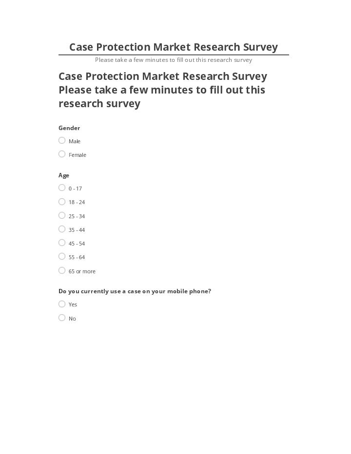 Archive Case Protection Market Research Survey to Netsuite