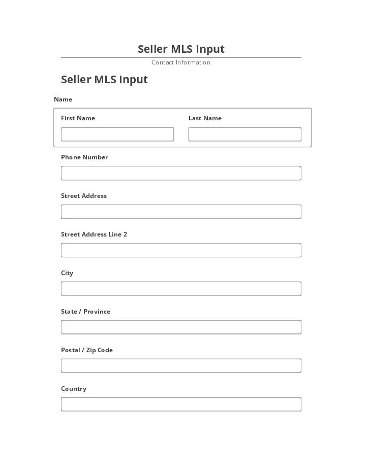 Arrange Seller MLS Input in Microsoft Dynamics
