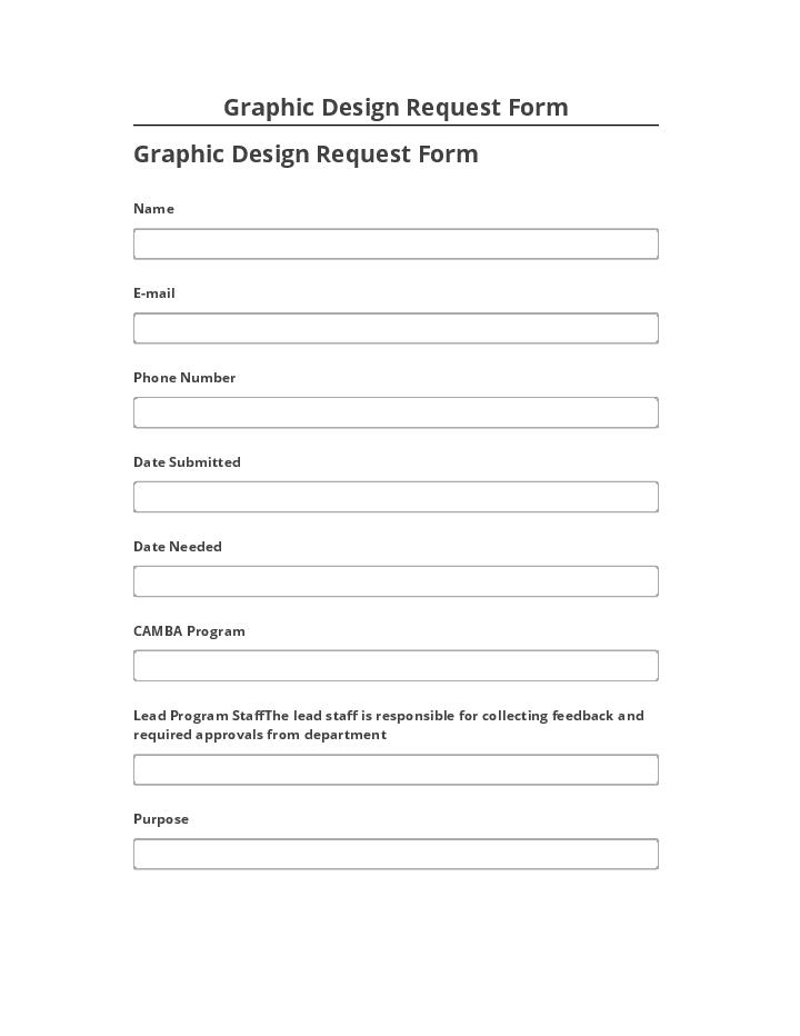 Automate Graphic Design Request Form