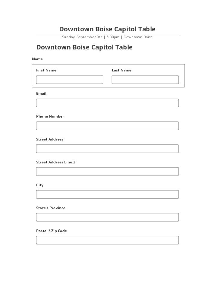 Integrate Downtown Boise Capitol Table with Microsoft Dynamics