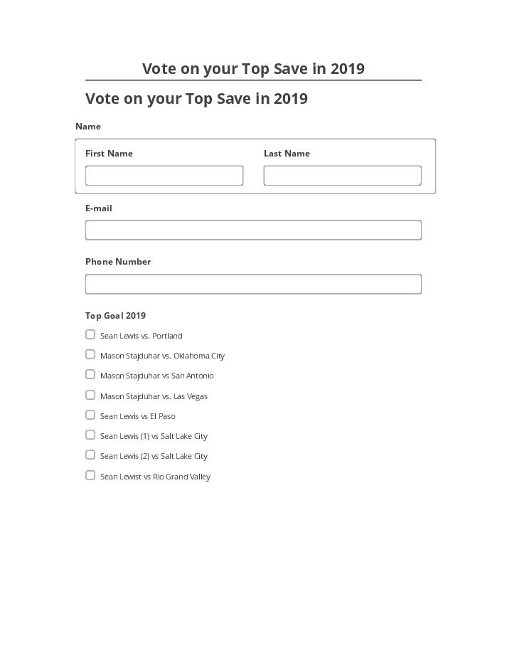 Archive Vote on your Top Save in 2019 to Salesforce