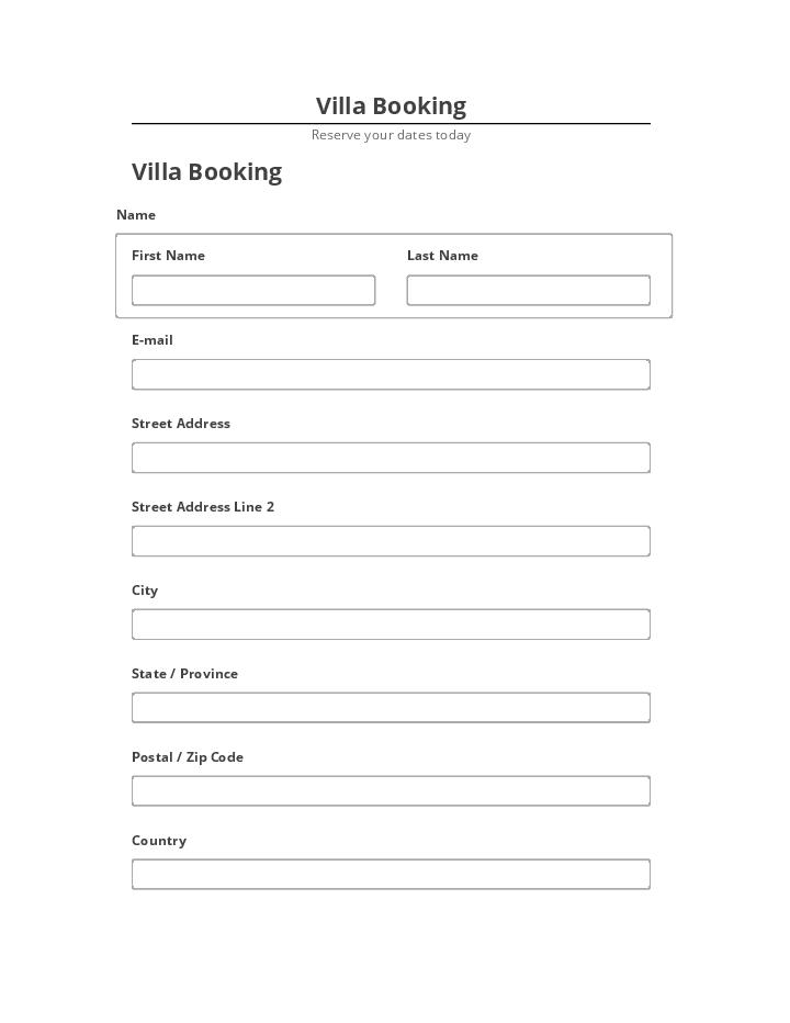 Update Villa Booking from Microsoft Dynamics
